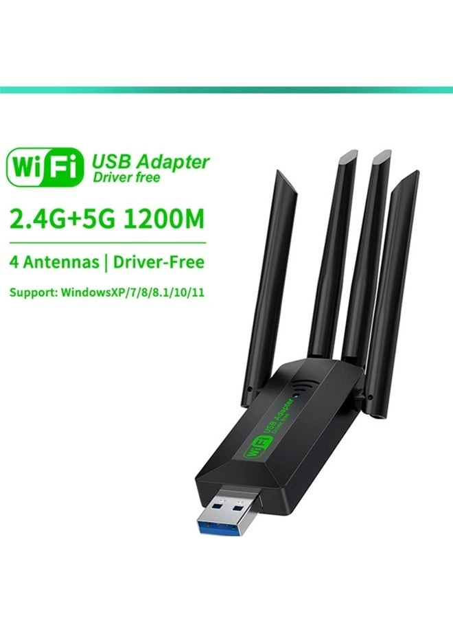 ElecMoga USB WiFi Adapter - Dual Band 5G/2.4G USB 3.0 Wireless