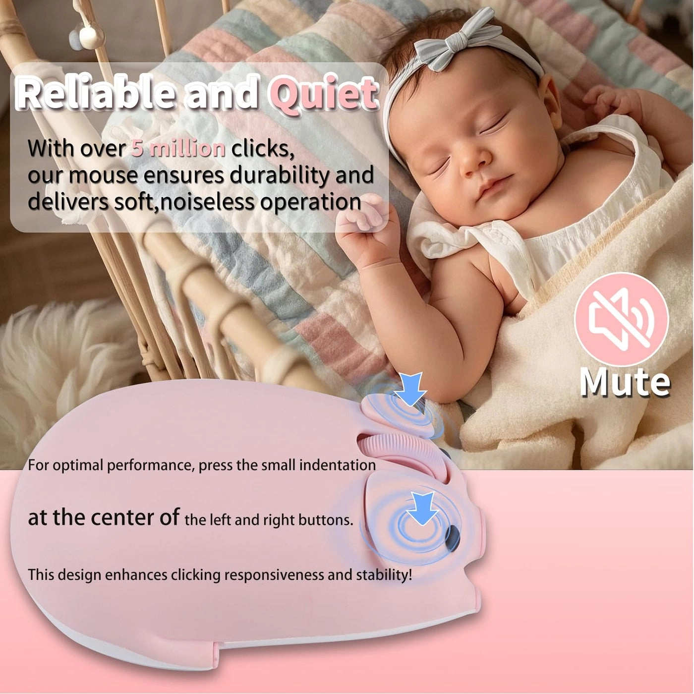 Cute Pig Mouse - Bluetooth & USB