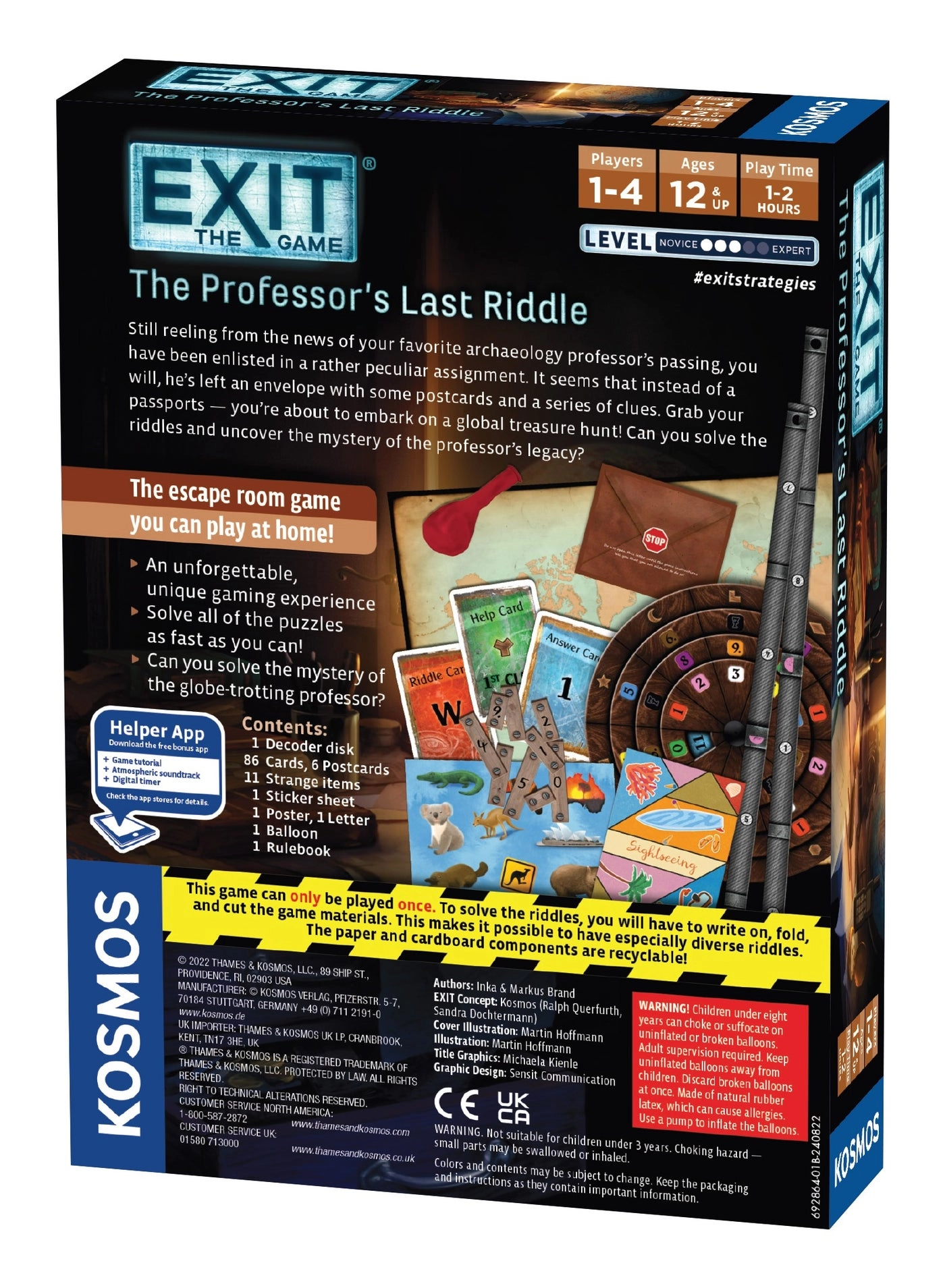 Kosmos The Professor's Last Riddle Puzzle