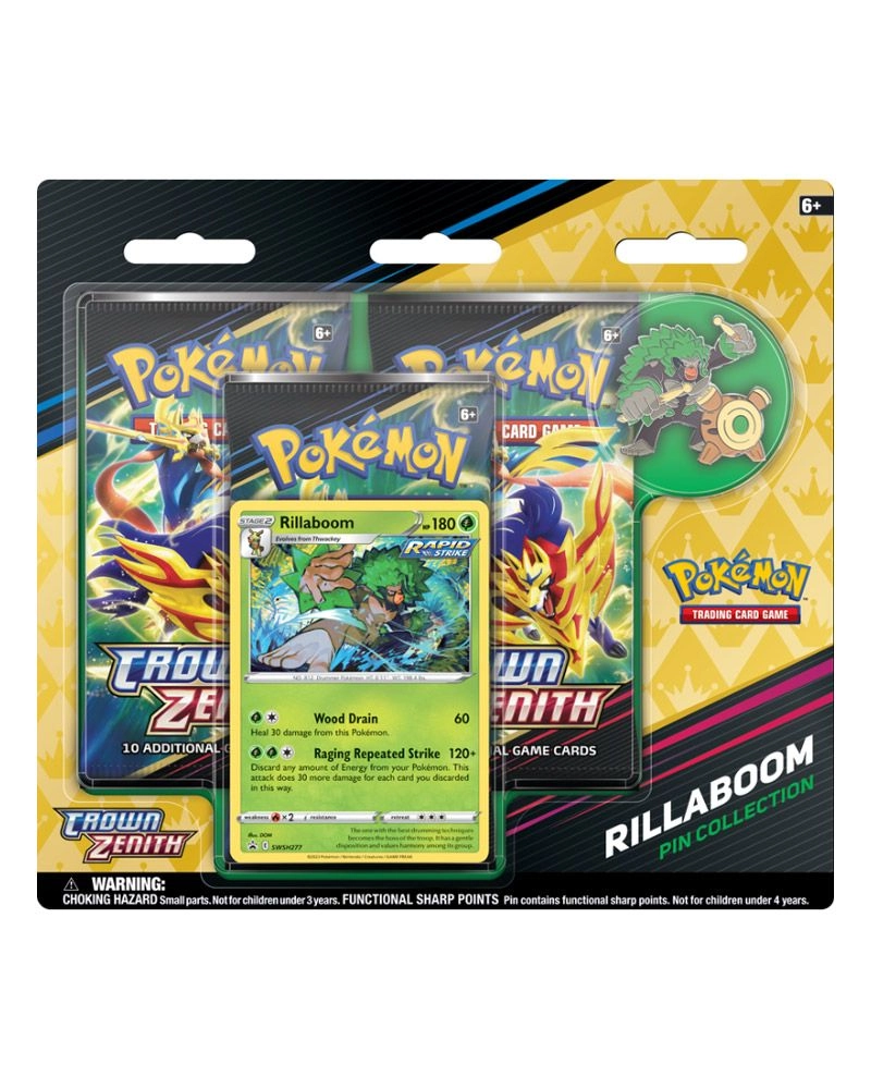 Pokémon Zenith Pin Blister Pack - Promo Card 3 Booster Packs