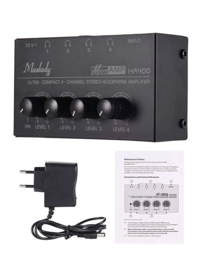 HA400 - 4-Channel Stereo Headphone Amplifier