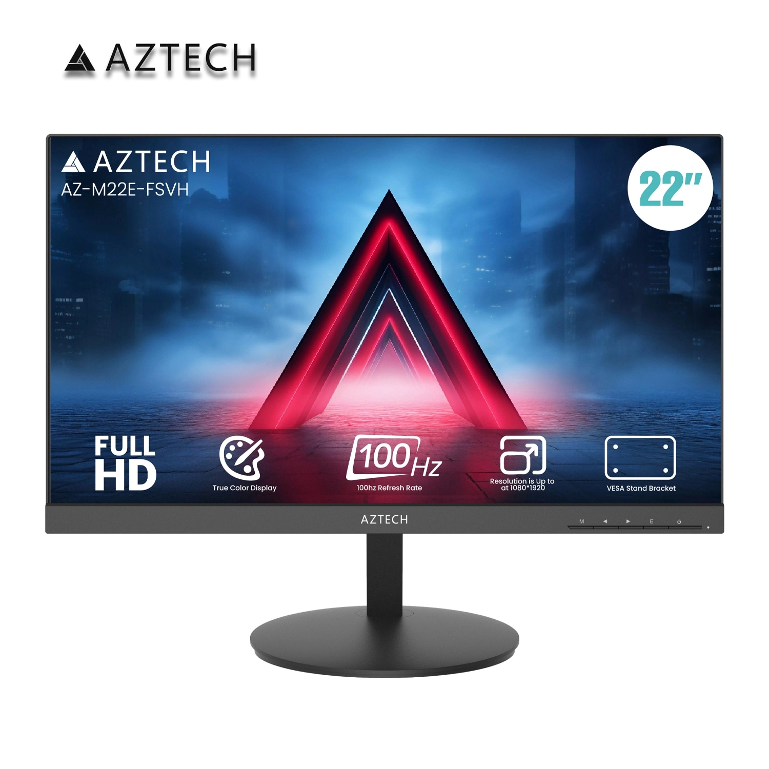Aztech LED Monitor - 6295151713587 22″ 1920×1080