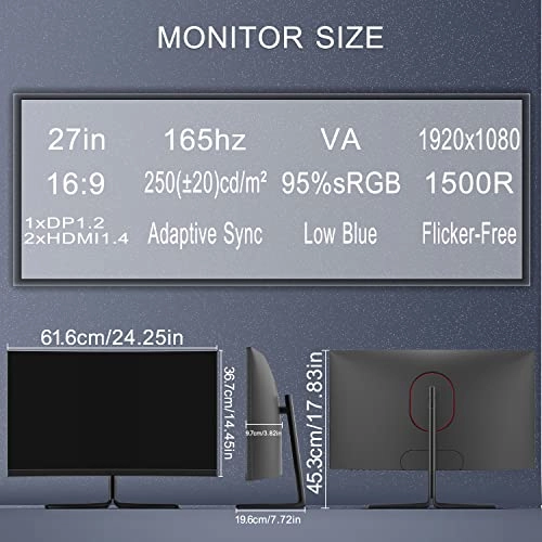 LC-M27-FHD-165-C - 27 Inches 1920x1080