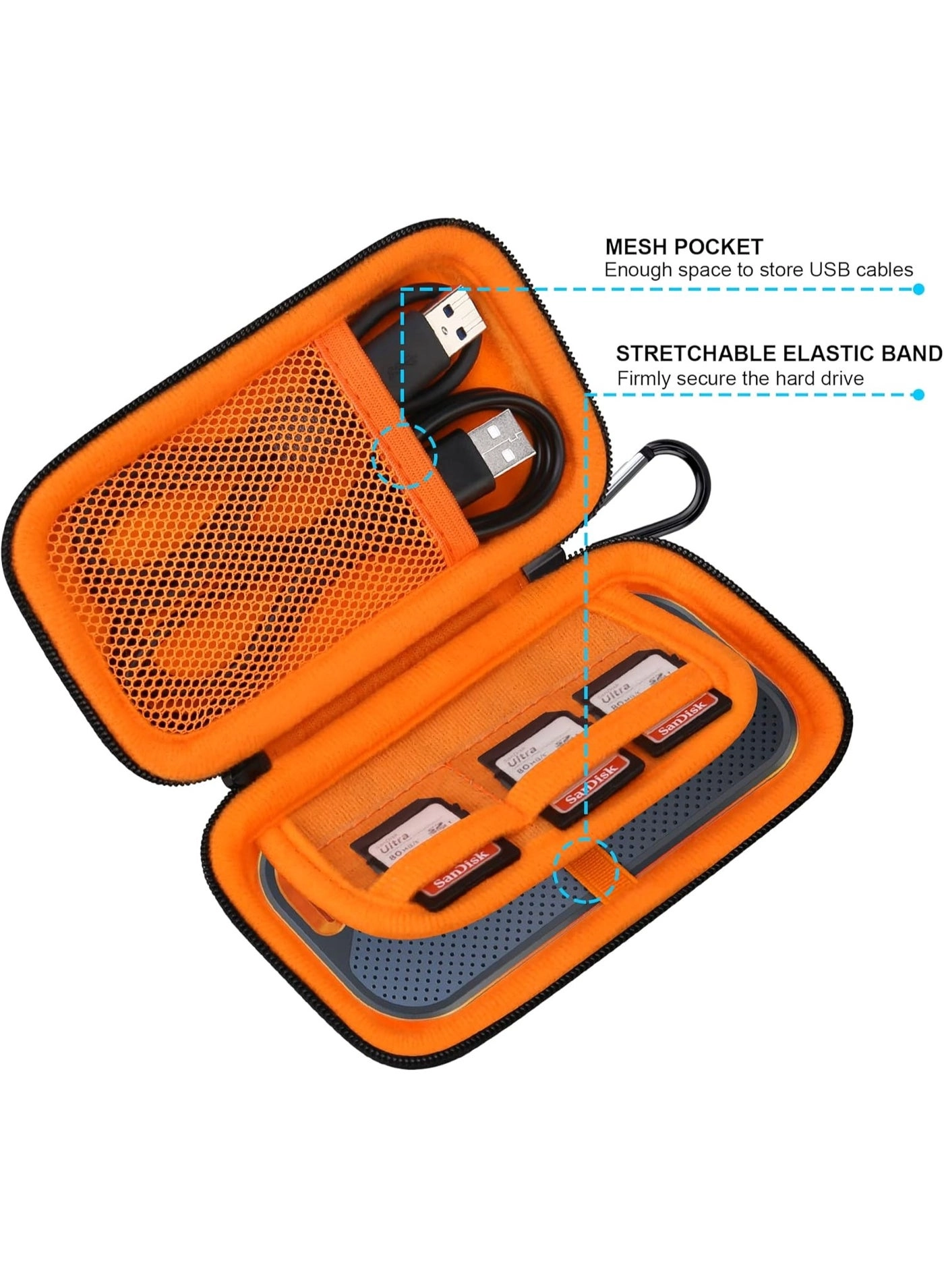 Hard Carrying Case - 4.75 x 2.4 x 1.05 inches