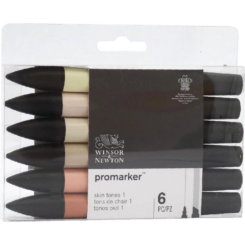 Winsor & Newton ProMarker Skin Tones 1 - Assorted Color Twin Tip