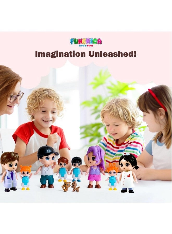 Dollhouse People Figures Playset