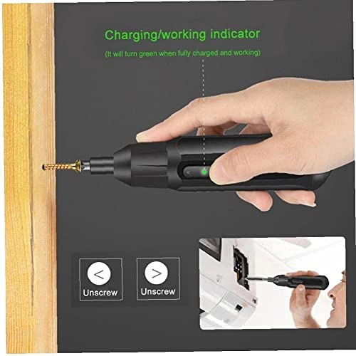 Cordless Electric Screwdriver - 5N·M MAX Rechargeable USB Charging