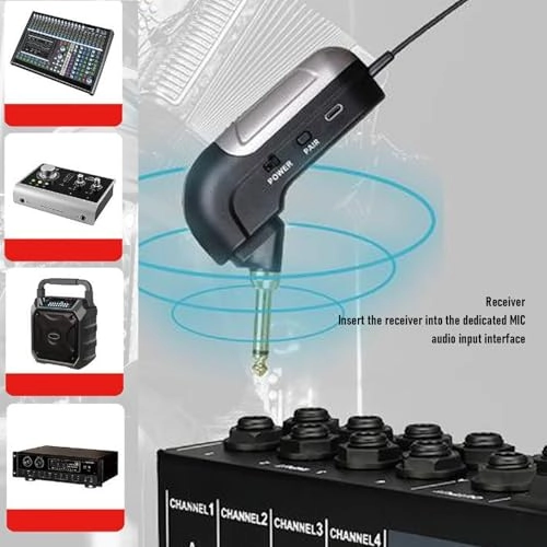 UHF Wireless Accordion Microphone - 1
