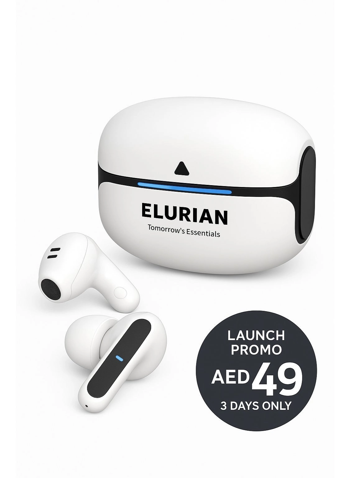 Air - Wireless Earbud + Mini USB Rechargeable Fan - Wired Fan