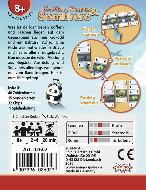 Suitcase, Cat & Sombrero - Card Game (German)
