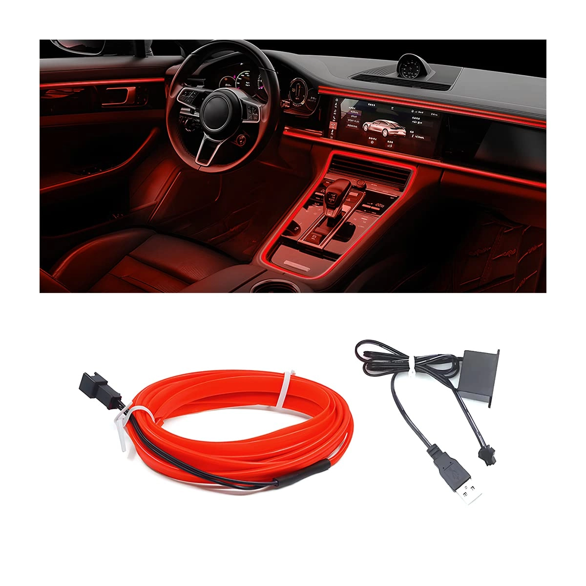 EL Wire LED Strip Lights - 16FT