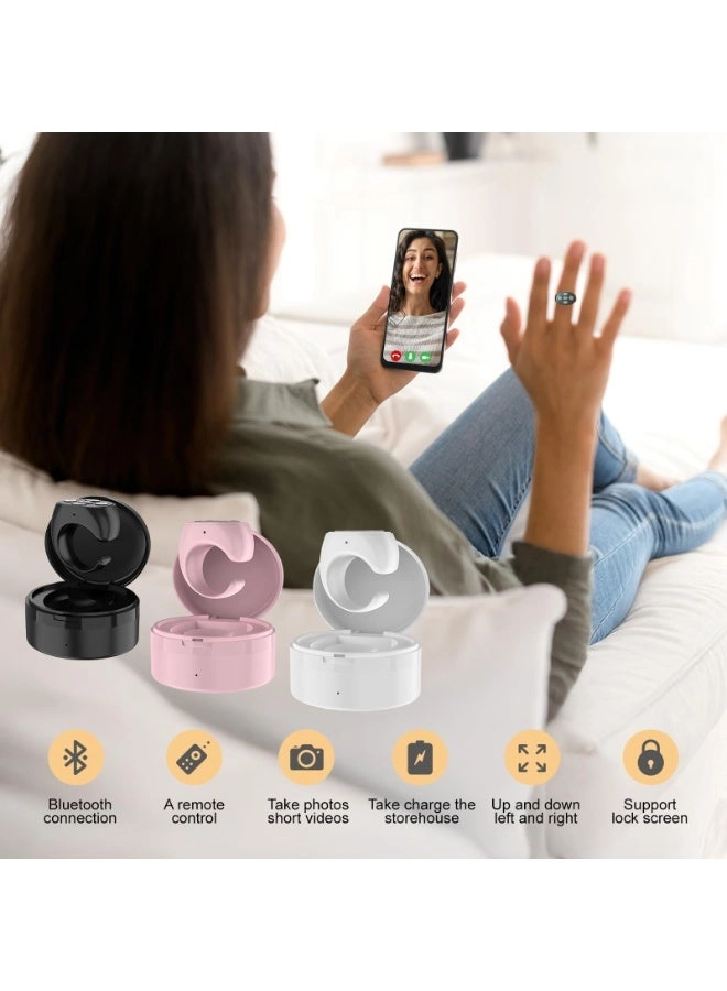 Bluetooth Scrolling Ring - Fingertip Wireless Remote for iPhone & Android