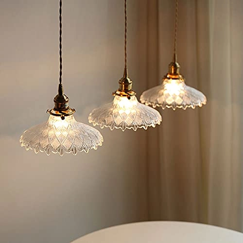 Flower Glass Pendant Light - Vintage E27/E26