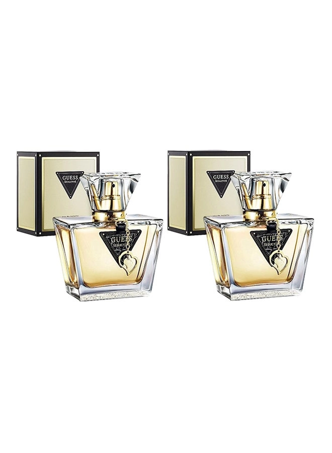 GUESS Seductive Eau de Toilette 75ml x2 Bundle