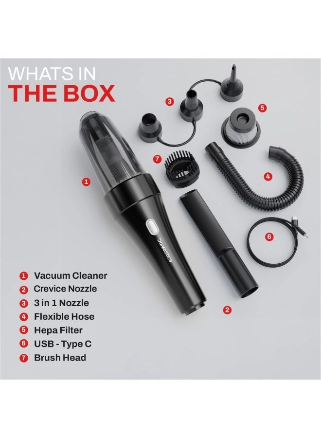 Cordless Car Vacuum Cleaner - 2000mAh*3