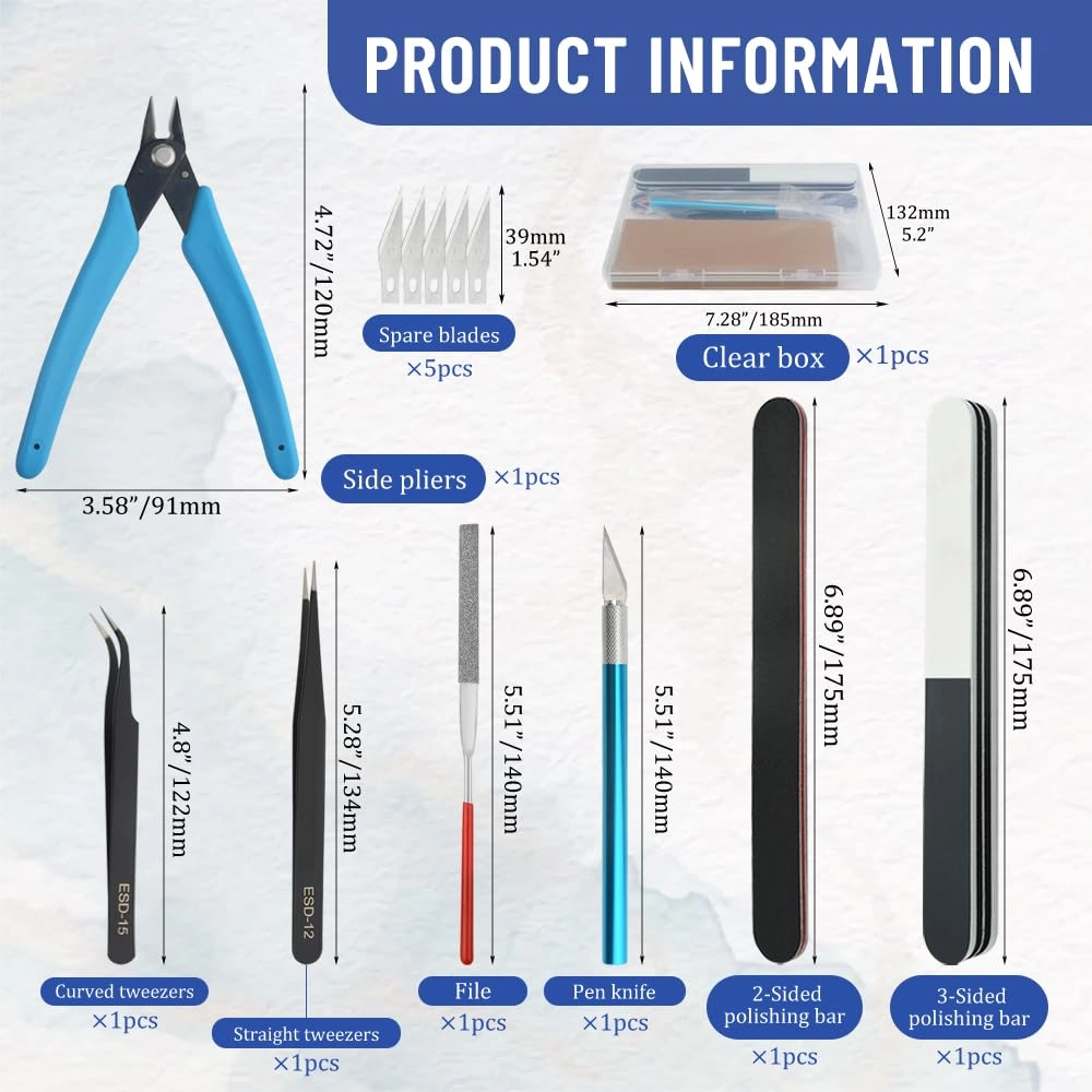 Gundam Model Tools Kit - 8 PCS