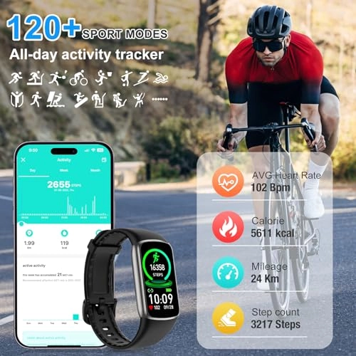 Fitness Tracker - 24/7 Heart Rate 1.47''AMOLED