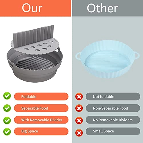 Air Fryer Liners - Silicone 1 x Air Fryer Liners 1 x Separator Pad