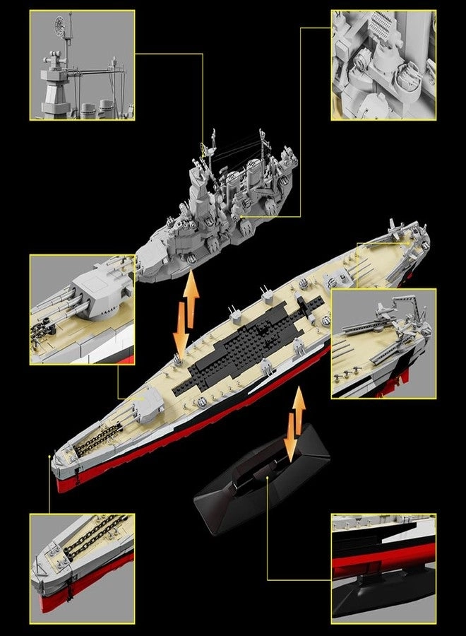 USS North Carolina (BB-55) Model Kit (39106) - 1:300