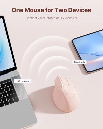 Vertical Mouse - Bluetooth+USB Dual Connection