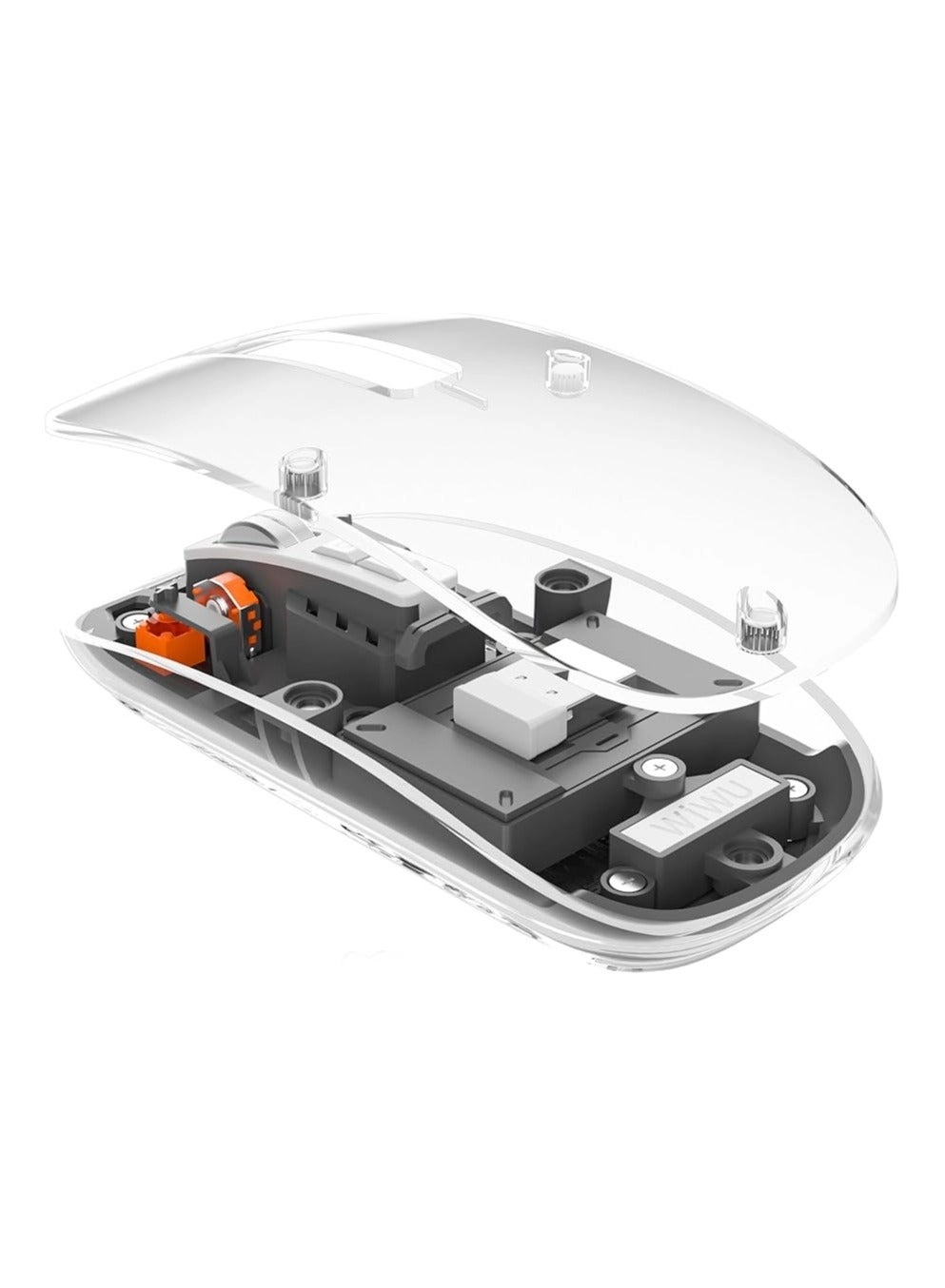 Crystal Transparent Magnetic Mouse - Wireless