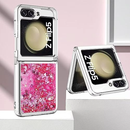 Sparkle Floating Liquid Case - Polyurethane Silicone for Samsung Galaxy Z Flip 5