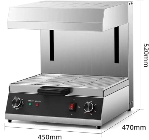 Commercial lift barbecue grill - 440x350mm