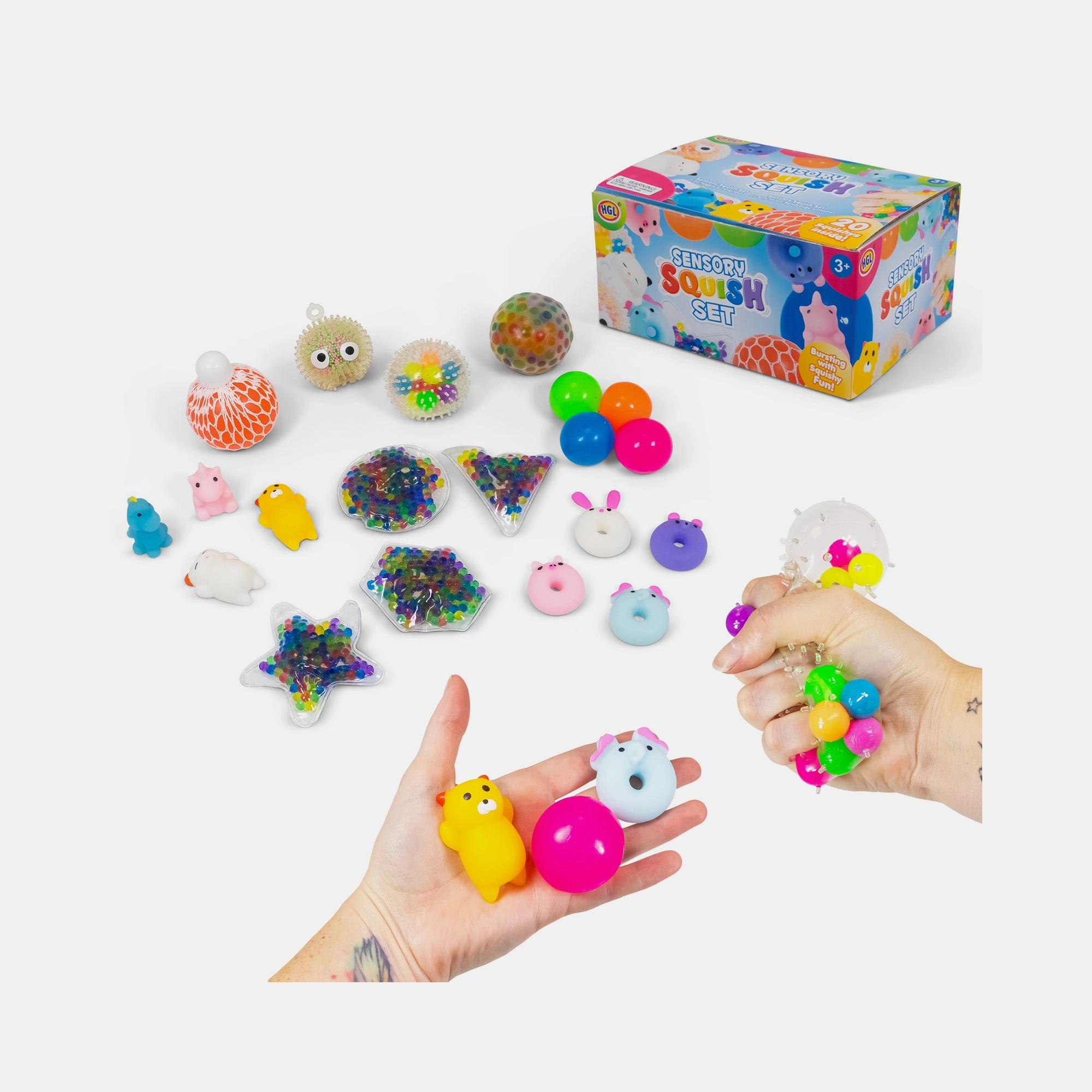 BORDERS Squish Set - 3+ 20 pieces