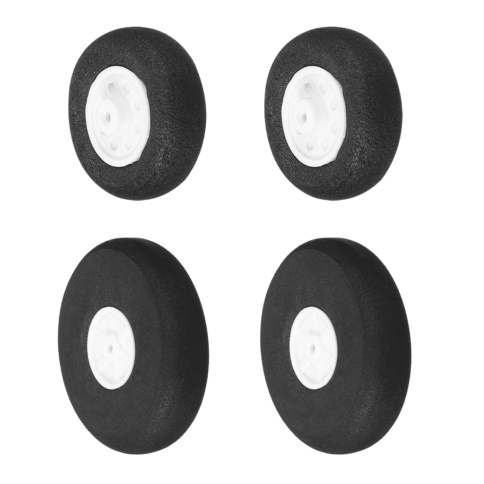 RC Airplane Wheels - 4 Pcs 1.3 Inch PU Sponge