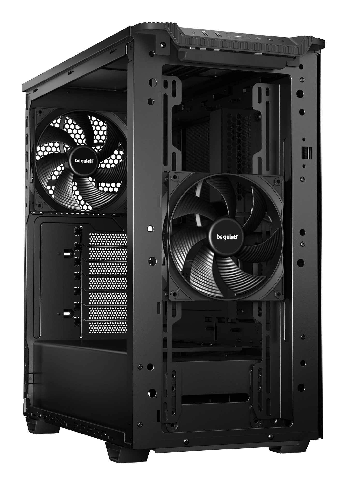 Pure Base 501 - Black 2 Preinstalled Quiet Fans