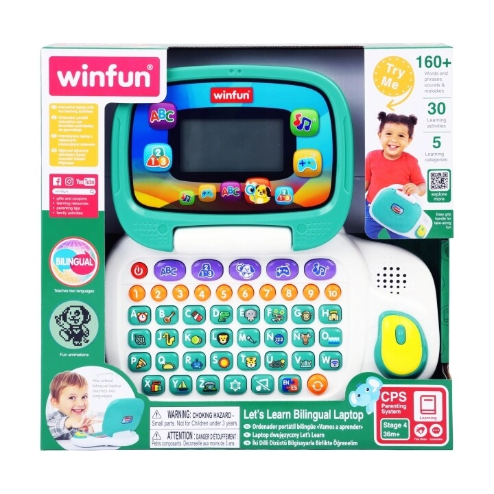 WinFun Let's Learn Bilingual Laptop - 3 years and up 1 piece