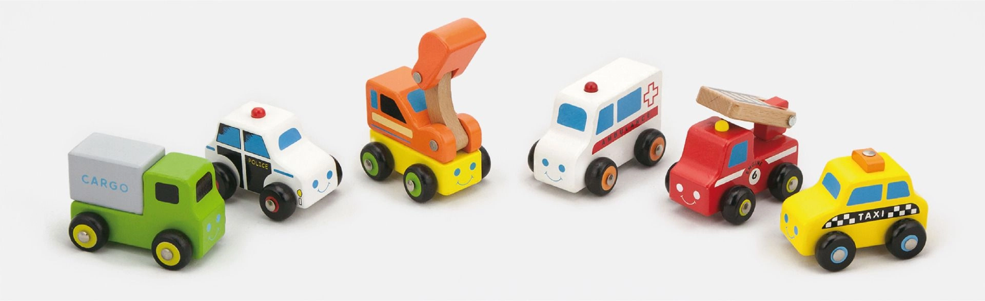 Mini Vehicles Set - 6pcs