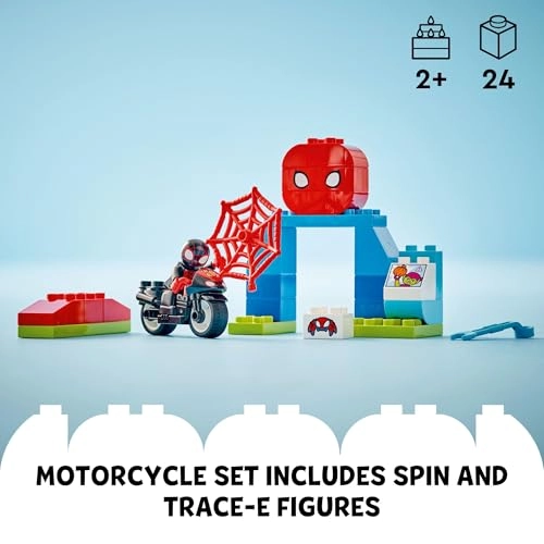 LEGO DUPLO Spins Motorcycle Adventure (10424) - Spider-Man