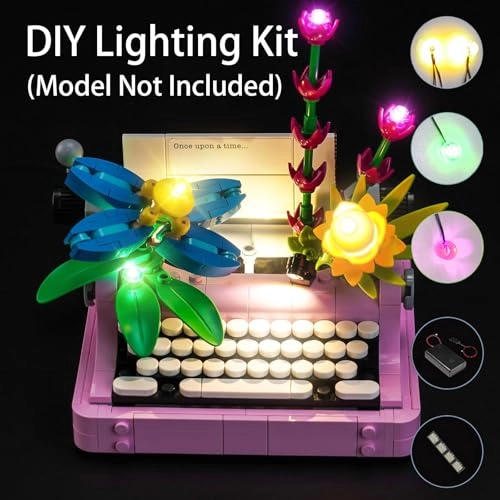 Lighting Kit for LEGO Typewriter with Flowers 31169