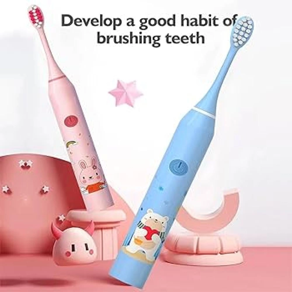 Harzoma Sonic Electric Toothbrush for Kids - Smart Timer Rechargeable Battery