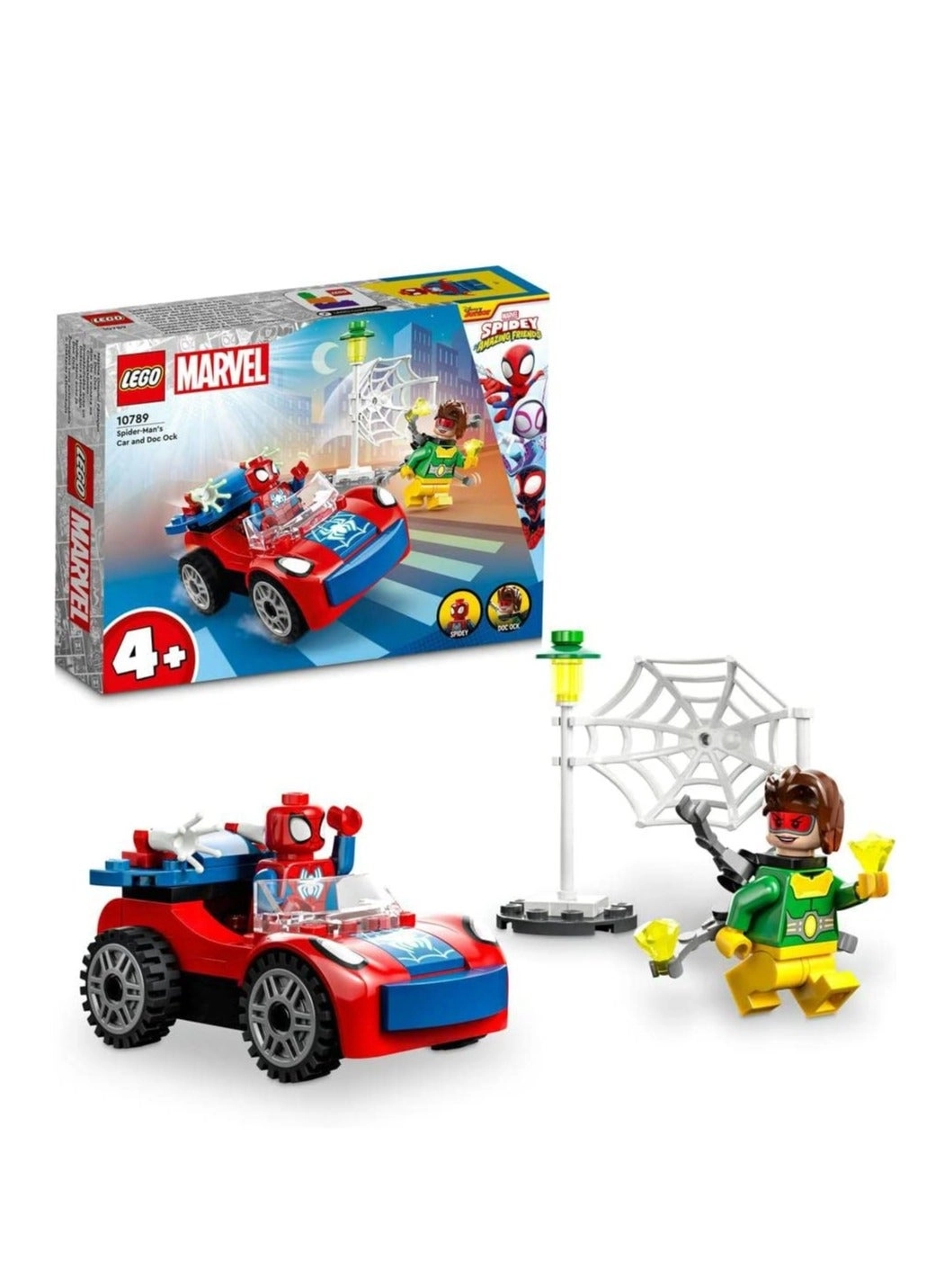 Marvel Spider-Man's Car and Doc Ock Set - Glow in the Dark 4+ Years