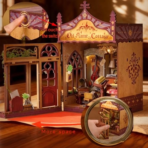 Miniature Wooden Dollhouse Furniture Kit - Creative Room 1:24