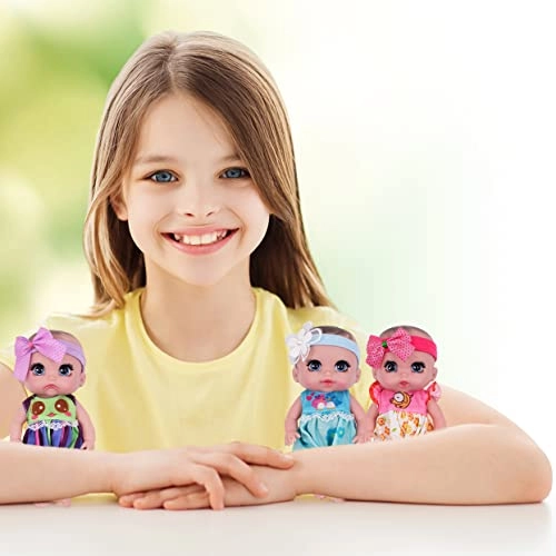 Reborn Baby Doll - 6" 16 cm Vinyl Purple Ages 3+