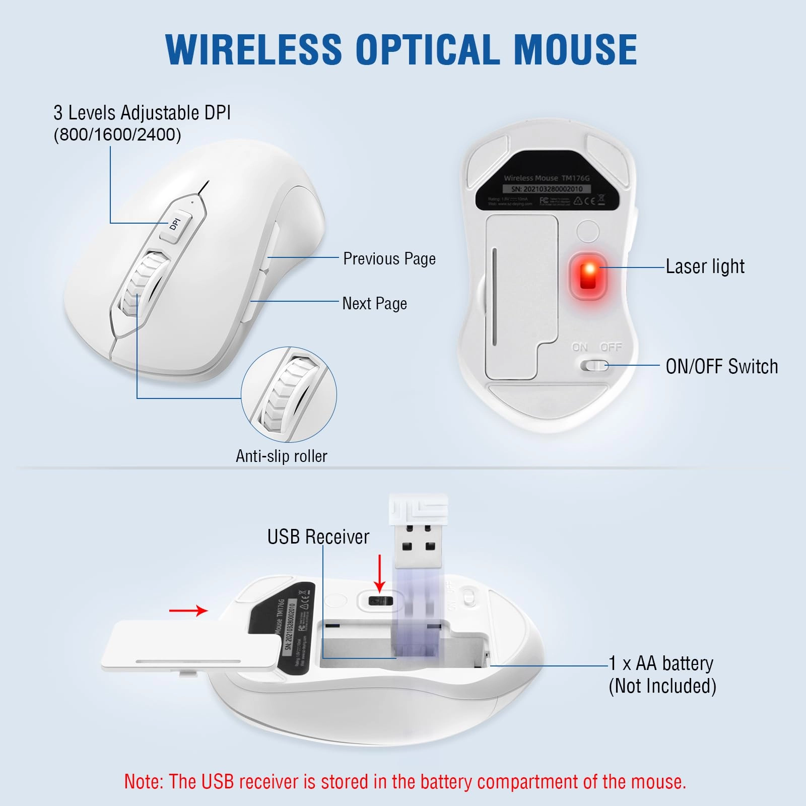 Keyboard and Mouse Combo - QWERTY Wireless