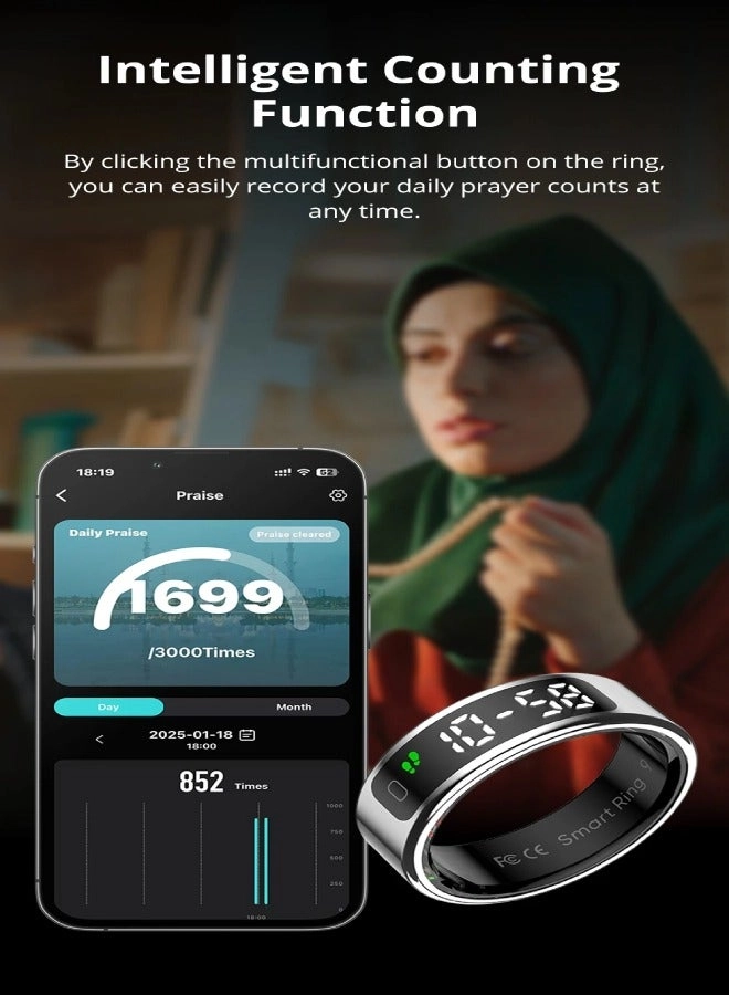 R12 - Smart Ring Wireless Charging 5ATM Waterproof