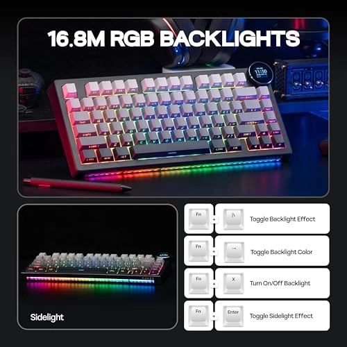 AK820V2 - QWERTY 2.4GHz Wireless, BT, USB-C