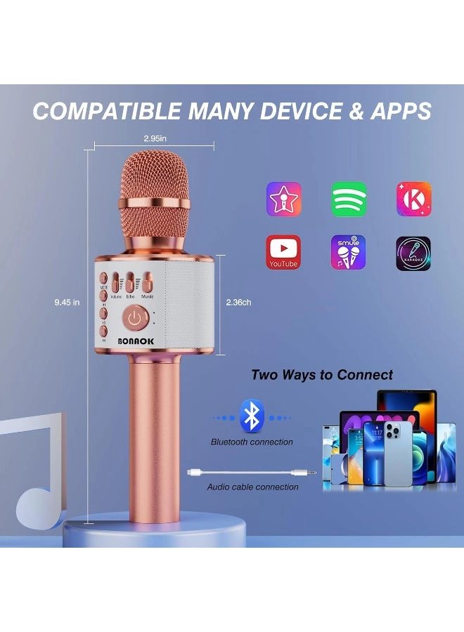 Karaoke Microphone Q78 - Bluetooth Disco Lights Echo Effect