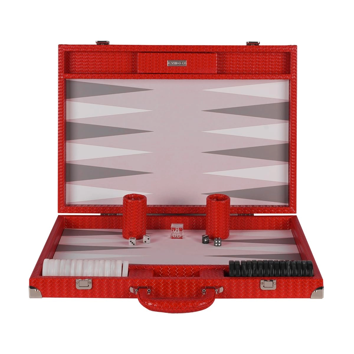 Backgammon Set - 20 inch 44mm Checkers Vegan Leather