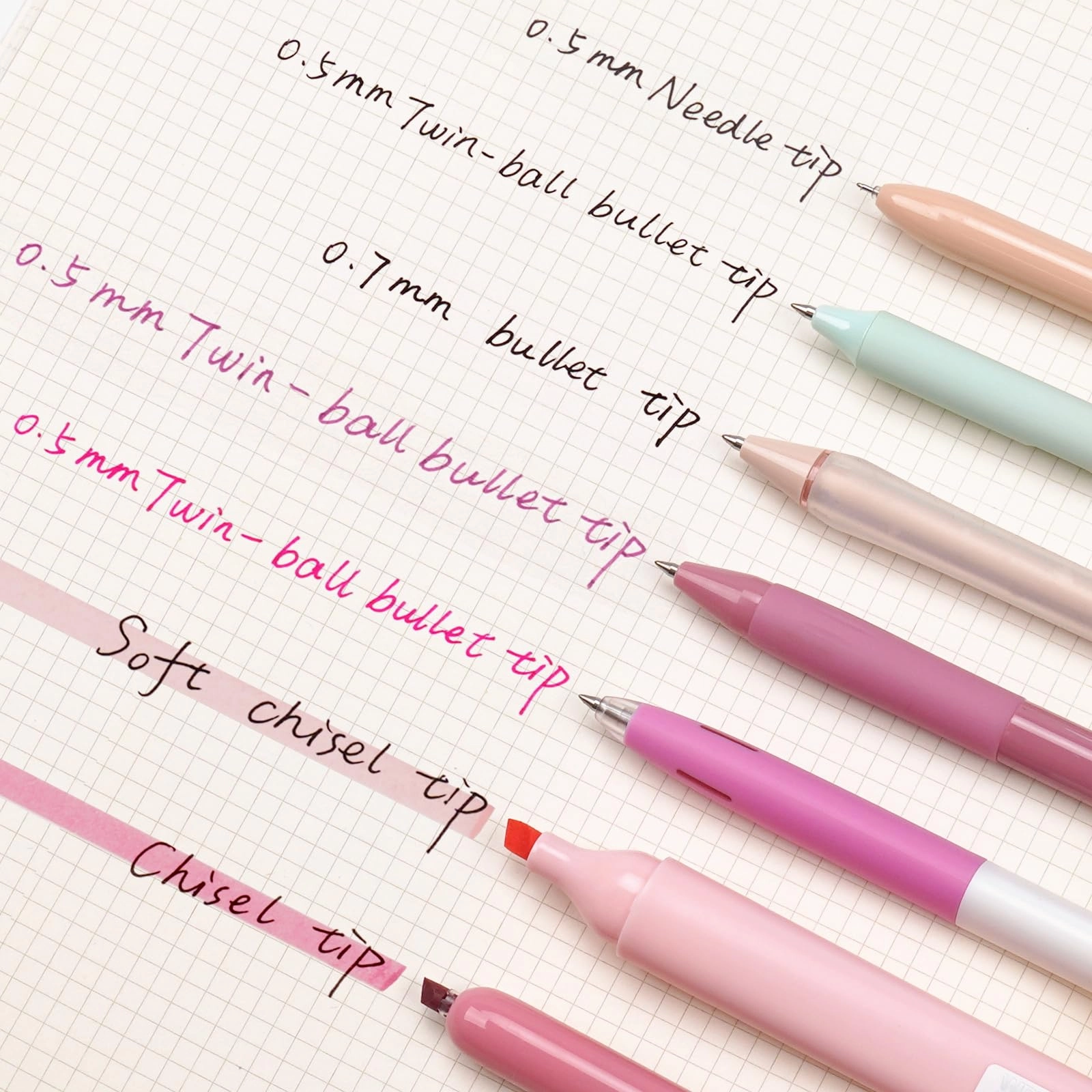 Gel Pens - 7ct 0.5mm