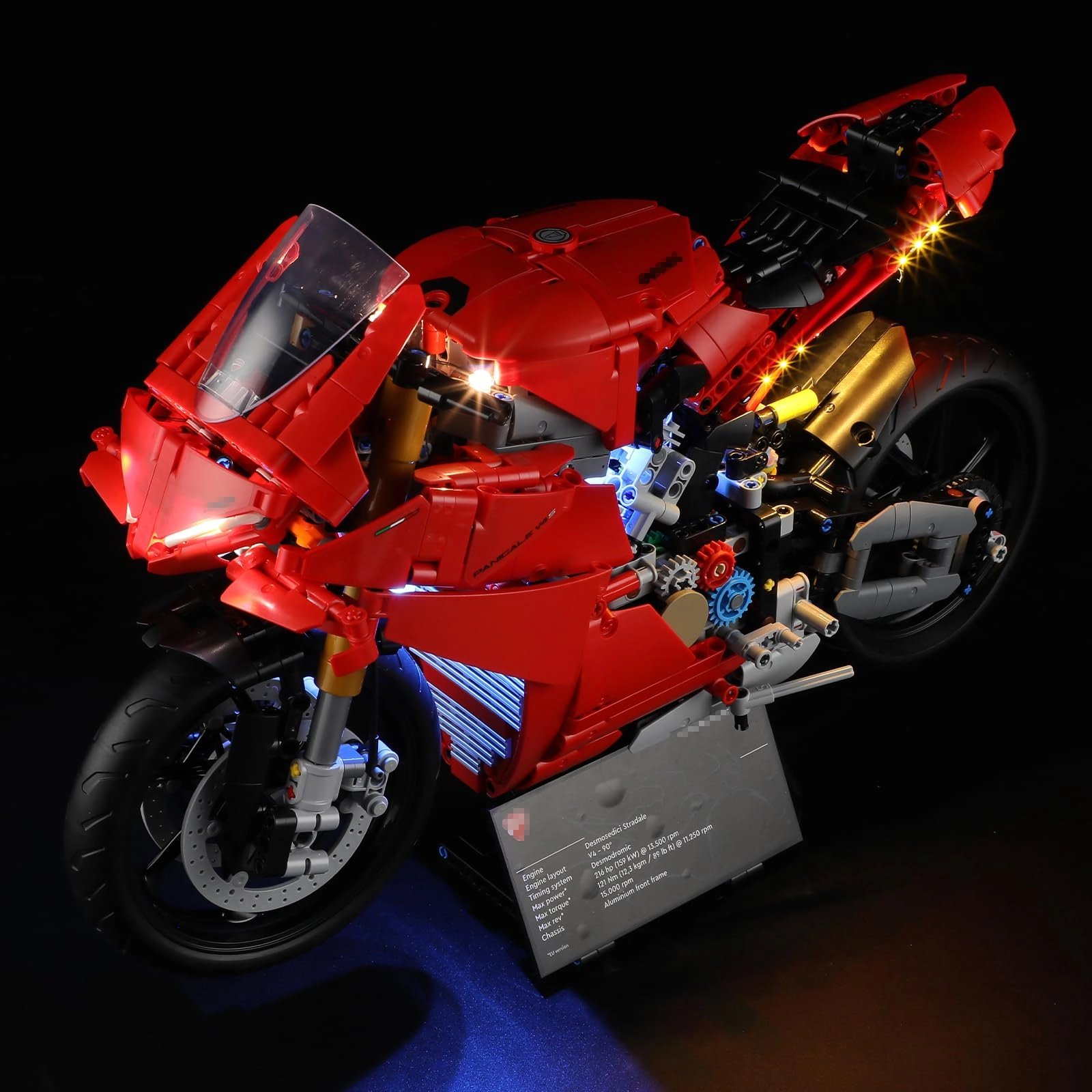 GEAMENT LED Light Kit for LEGO Technic Ducati Panigale V4 S 42202