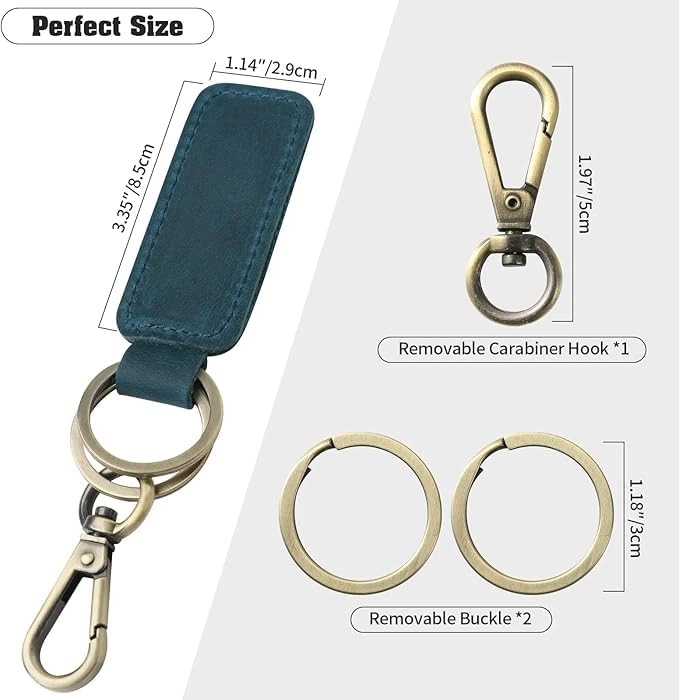 Leather Keychain - Car