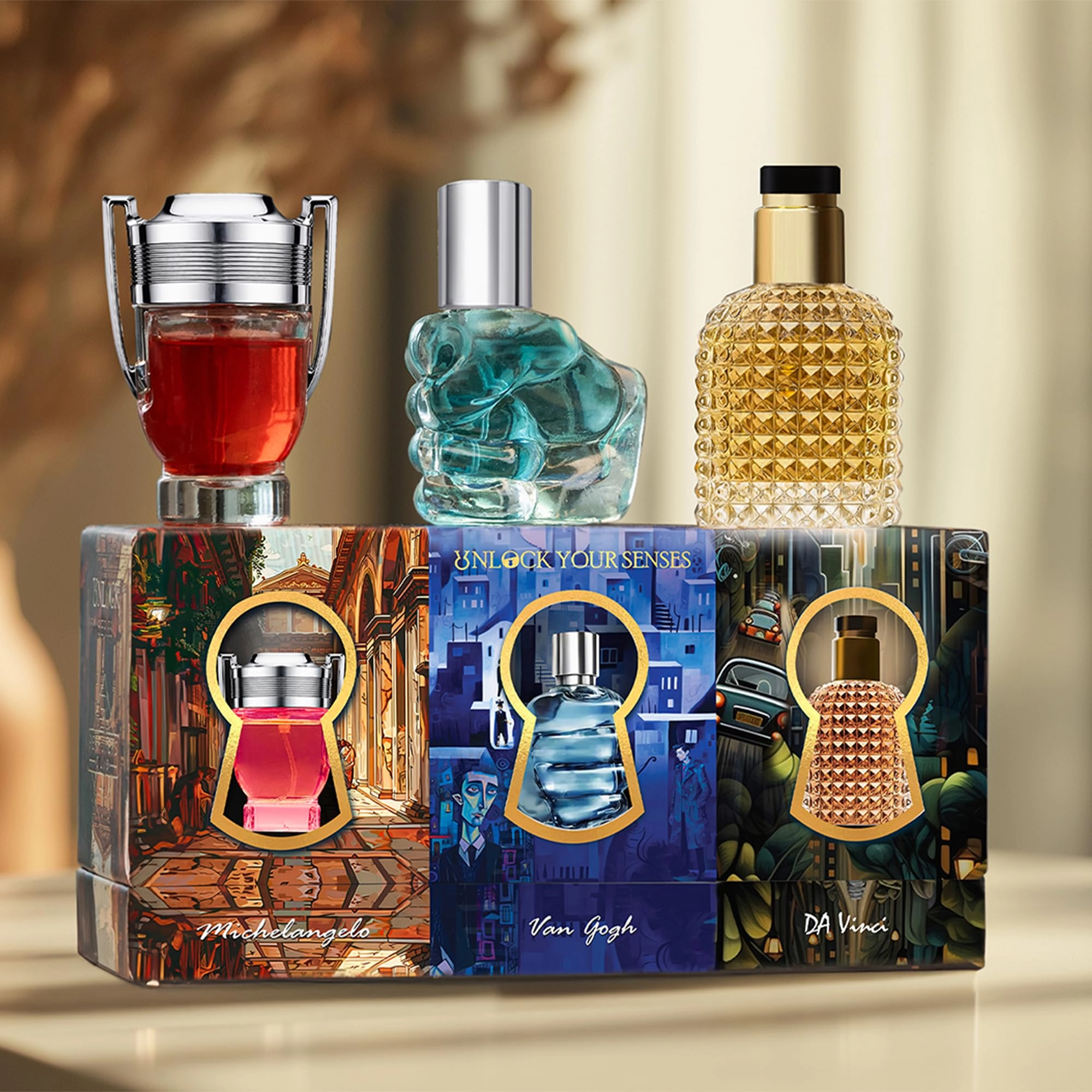 PERFUMERS CLUB Van Gogh - 30ML + Michelangelo - 20ML + Da Vinci - 25ML