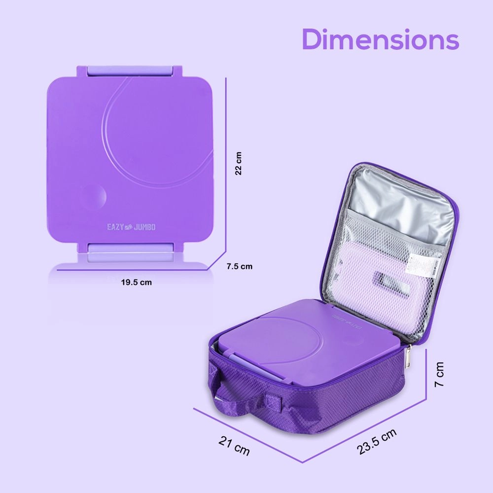 Jumbo Bento Lunch Box - 1720ml 250ml 60ml