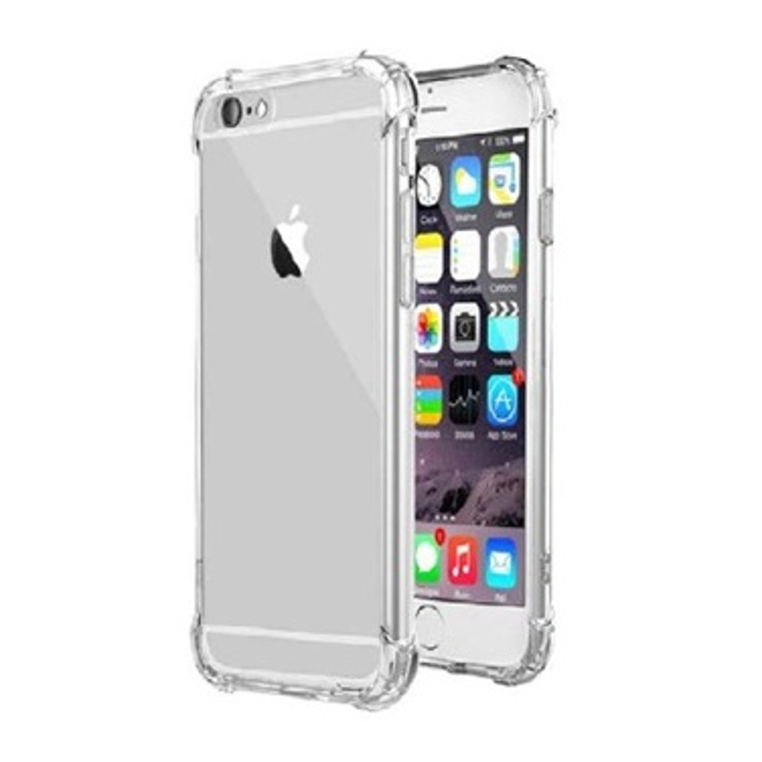 Clear Tempered Glass Screen Protector + Back Protector for iPhone SE