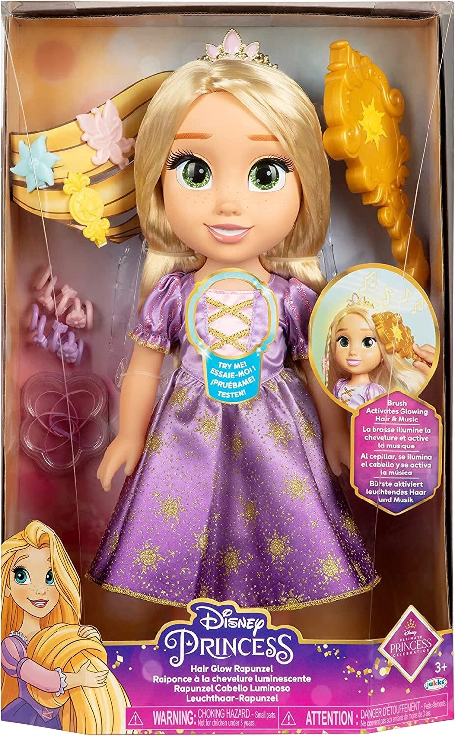 Disney Princess Rapunzel Doll Hair Play - Ages 3+